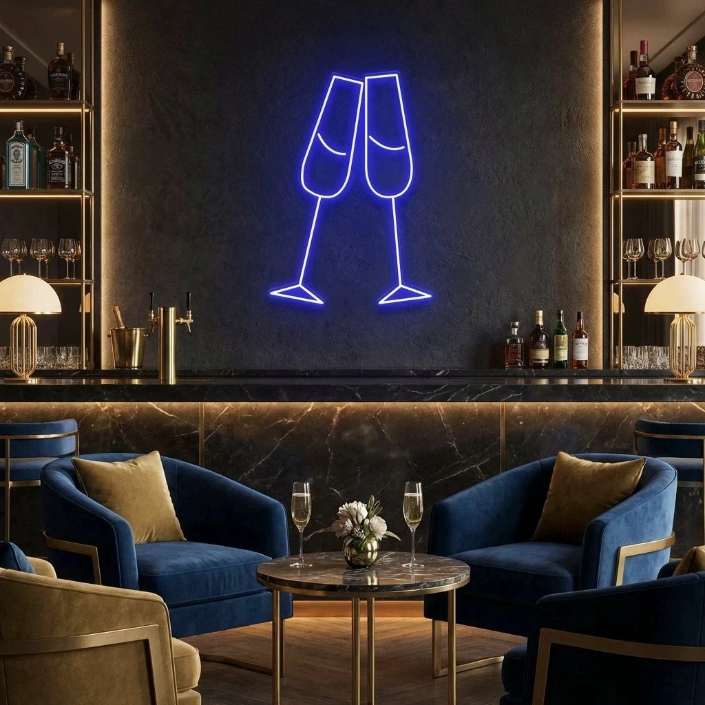 Champagne Led Neon Sign Light