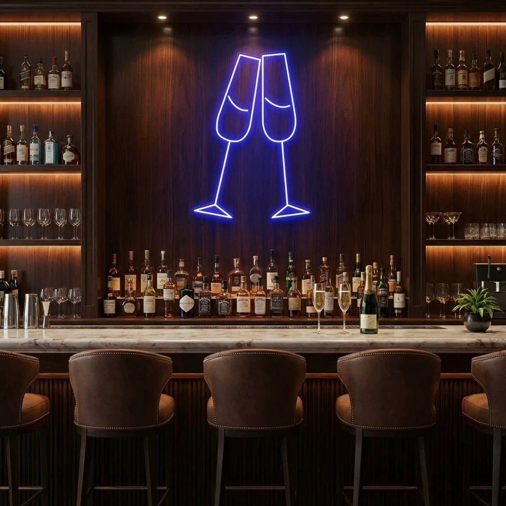 Champagne Led Neon Sign Light