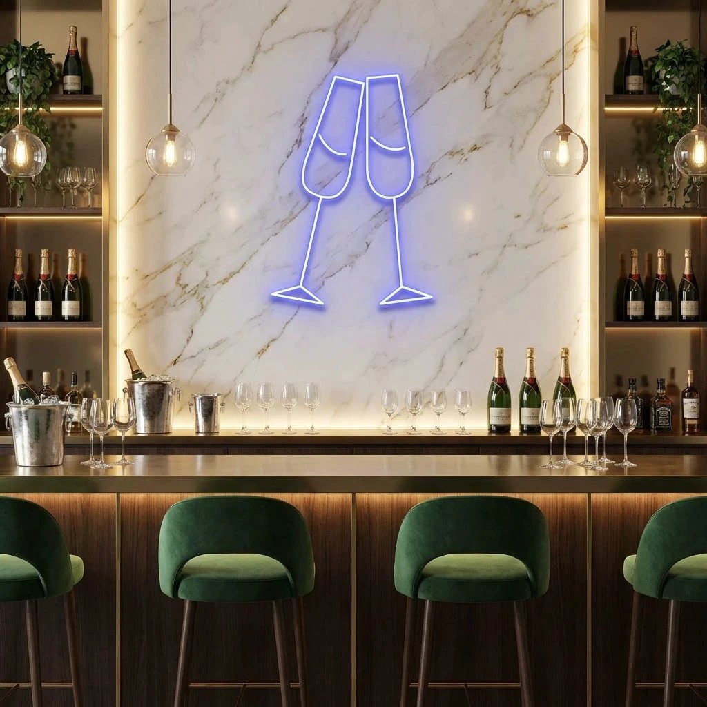 Champagne Led Neon Sign Light
