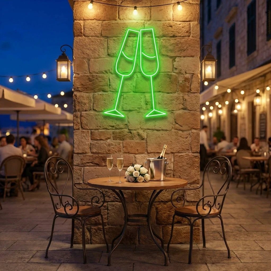 Champagne Led Neon Sign Light