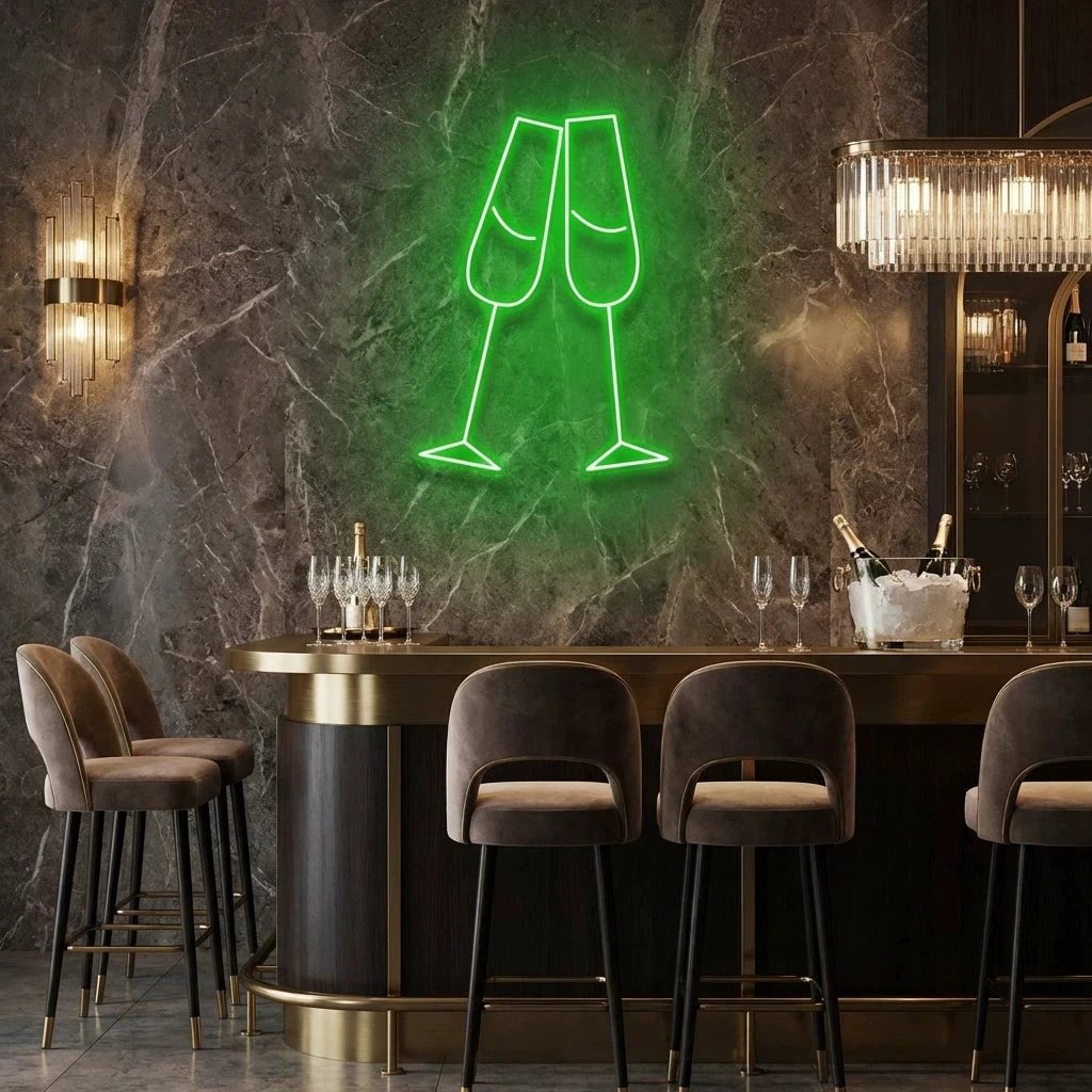 Champagne Led Neon Sign Light