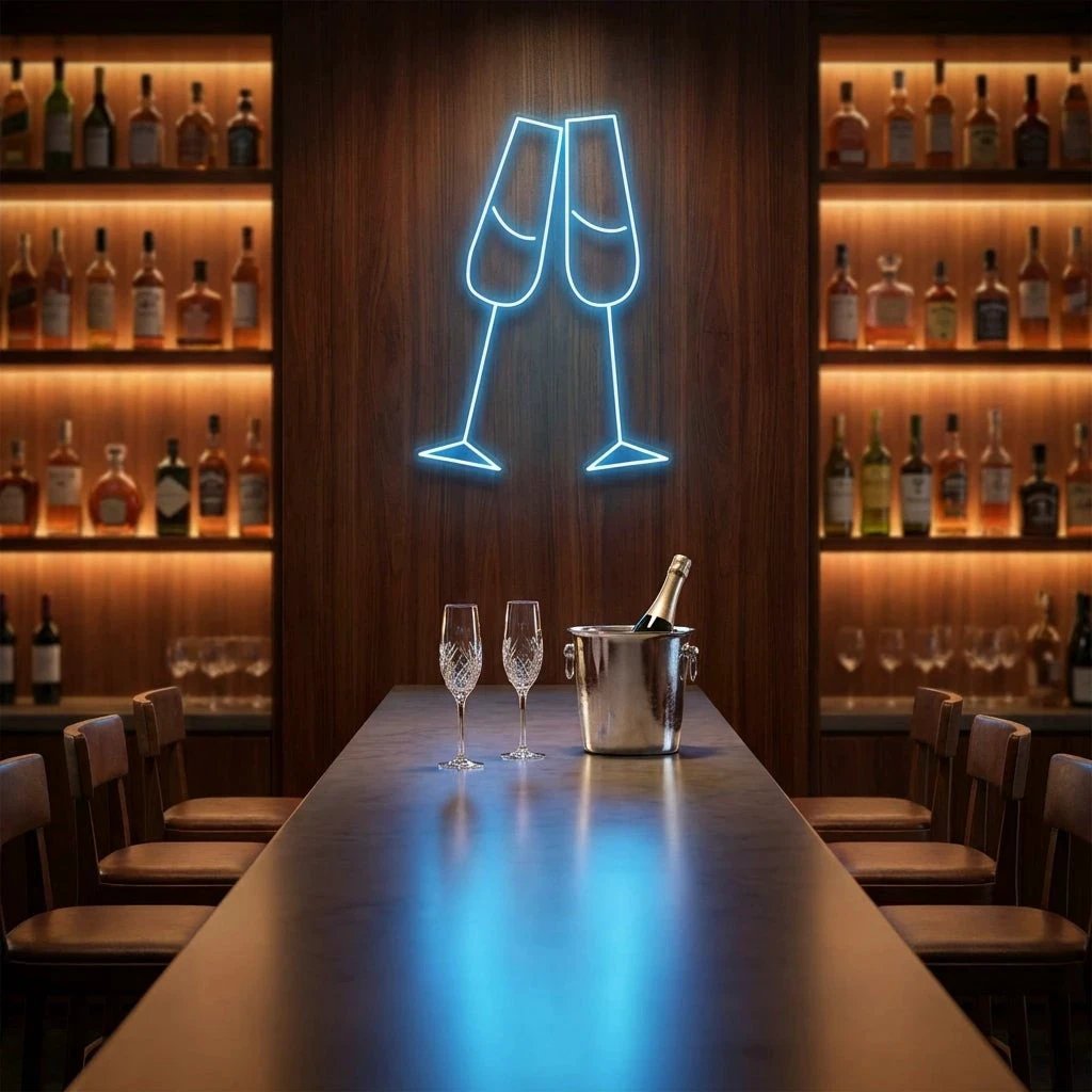 Champagne Led Neon Sign Light