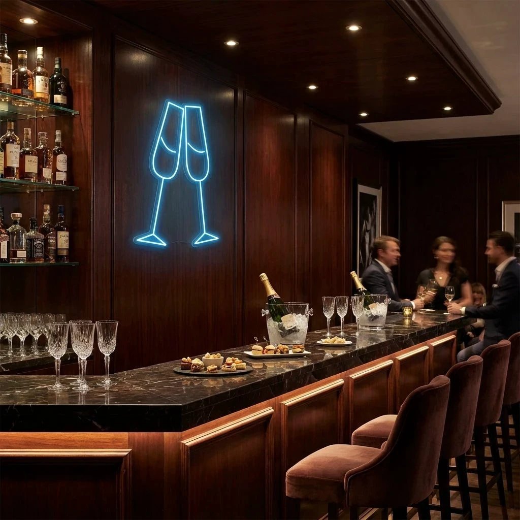 Champagne Led Neon Sign Light