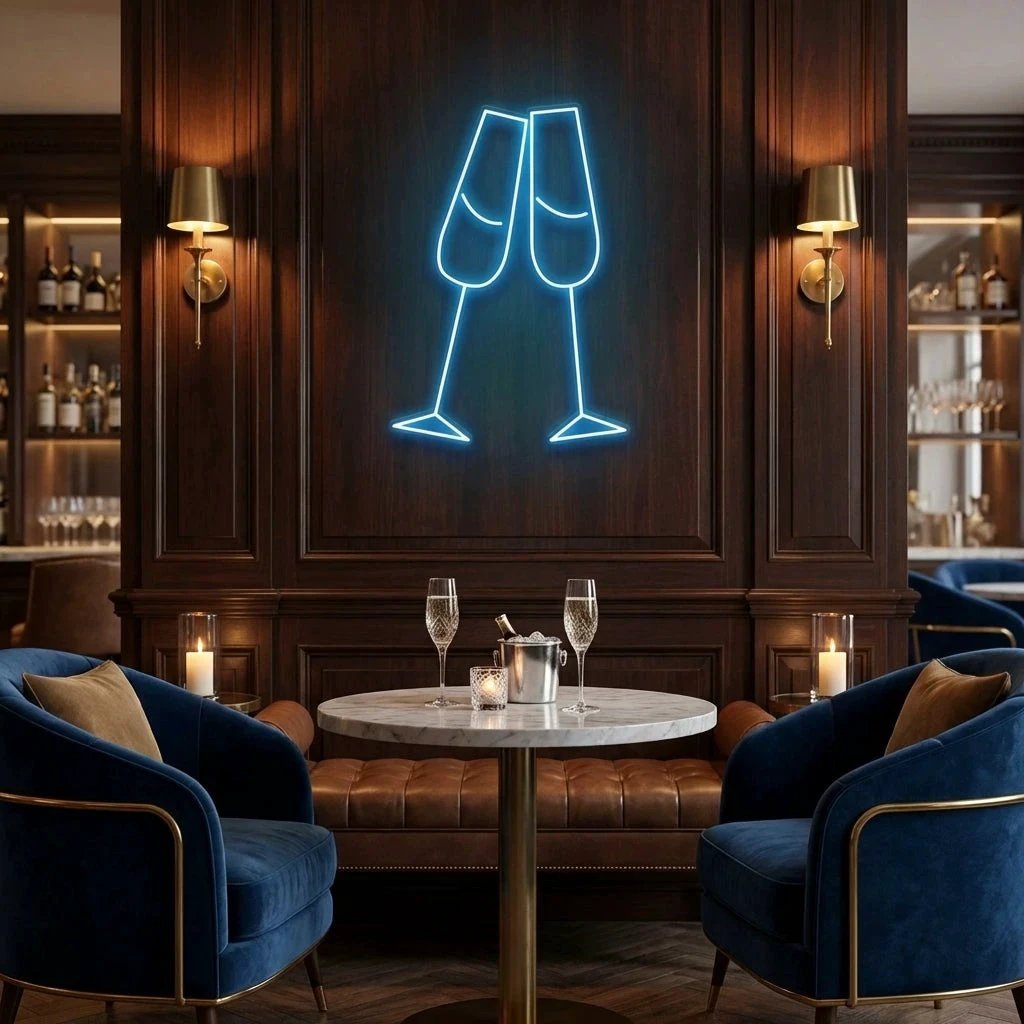 Champagne Led Neon Sign Light