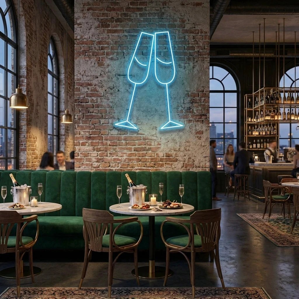 Champagne Led Neon Sign Light