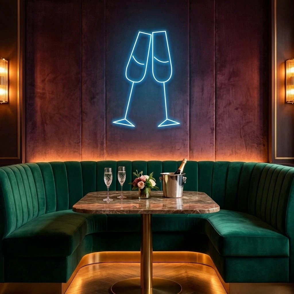 Champagne Led Neon Sign Light
