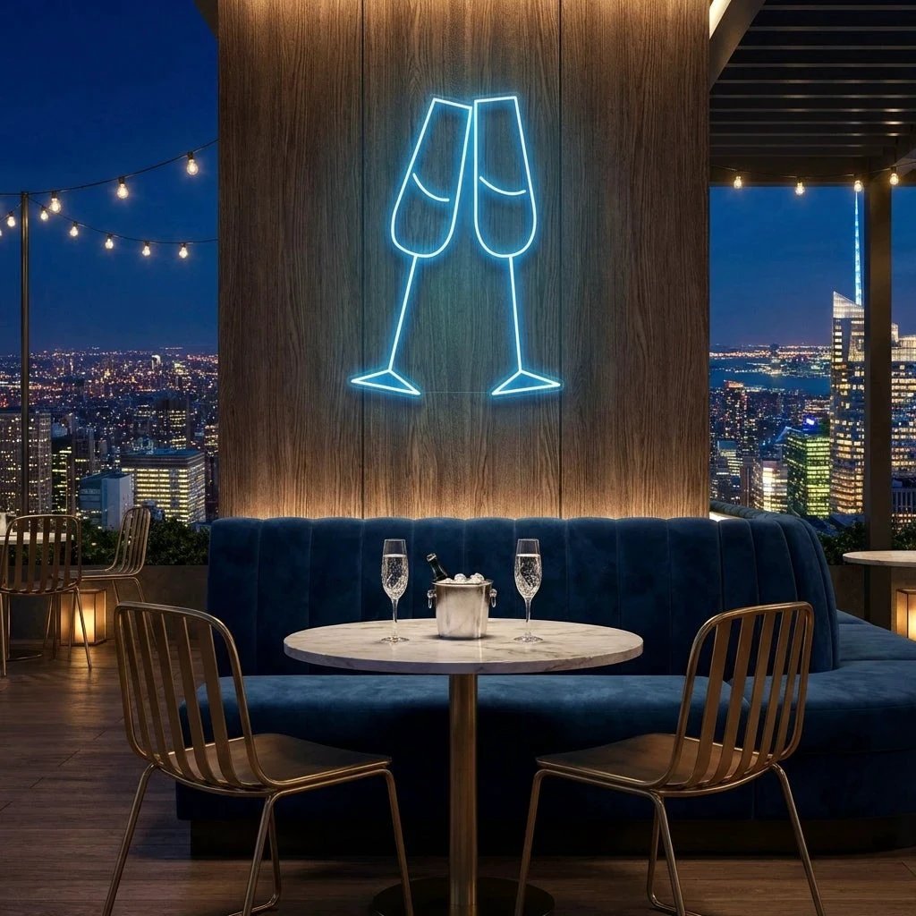 Champagne Led Neon Sign Light