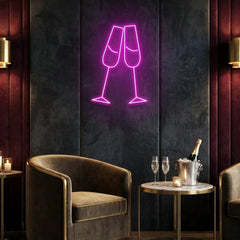 Champagne Led Neon Sign Light