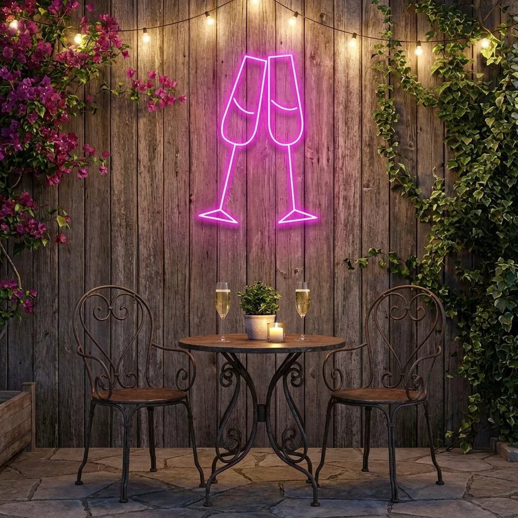 Champagne Led Neon Sign Light