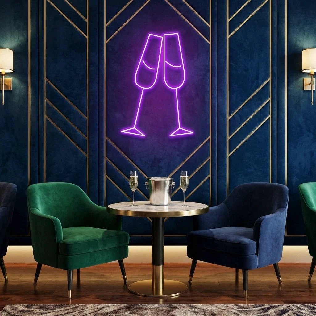 Champagne Led Neon Sign Light
