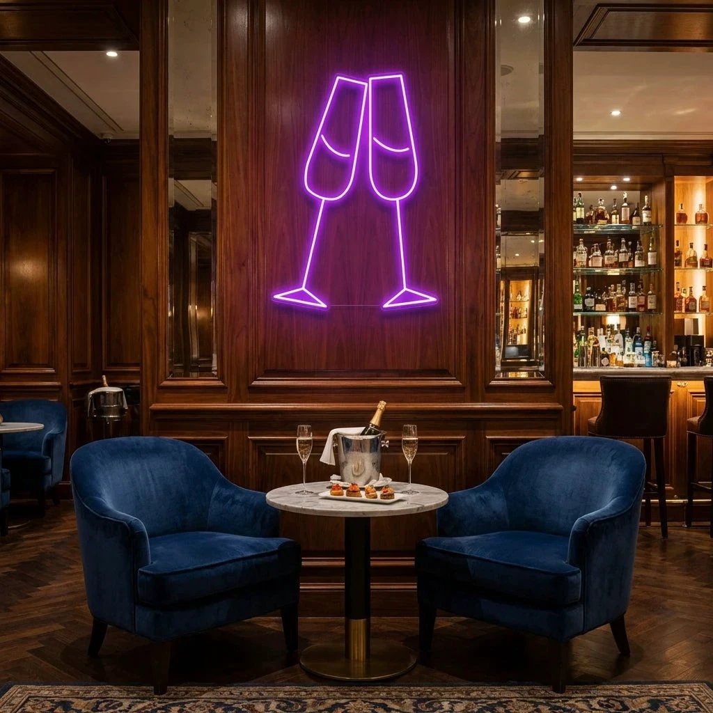 Champagne Led Neon Sign Light