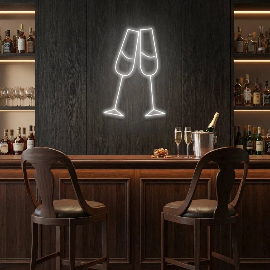 Champagne Led Neon Sign Light