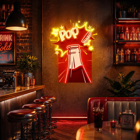 Cola Led Neon Acrylic Artwork