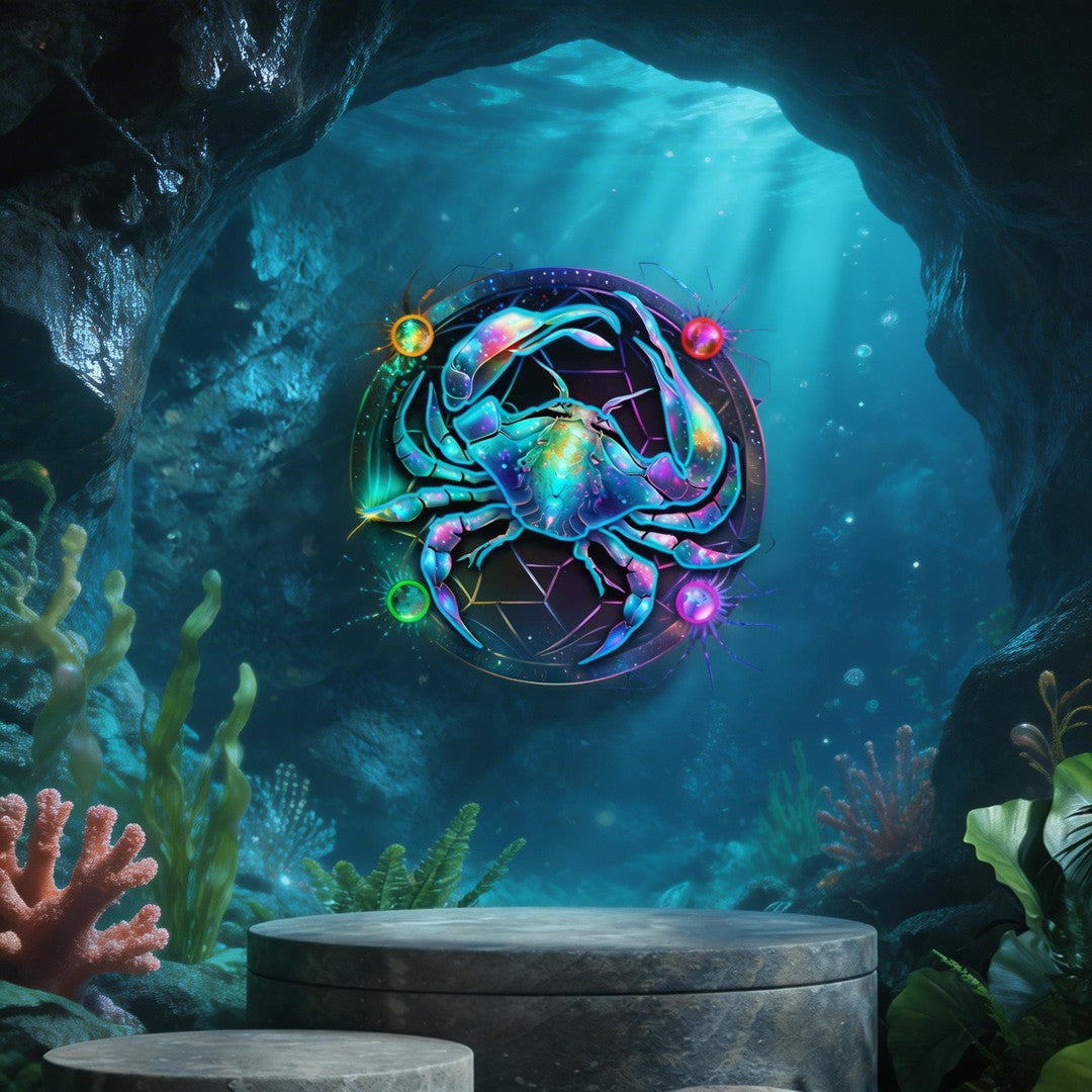 Cancer Zodiac Horoscope Neon Sign