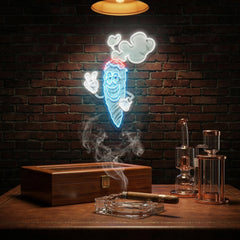 Cartoon Marijuana Joint Artwork Led Neon Sign Light