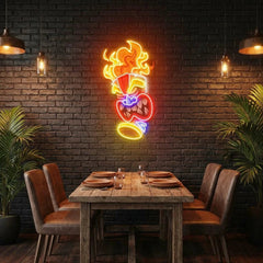 Cartoon Of The Tiki Mask Artwork Led Neon Sign Light