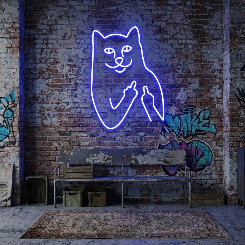 Cat Birdie Led Neon Sign Light