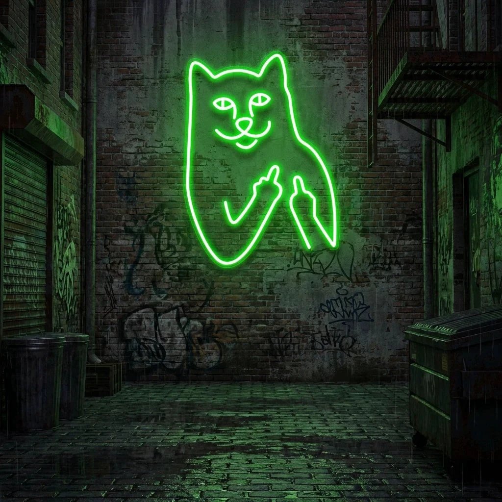 Cat Birdie Led Neon Sign Light