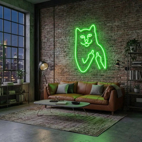 Cat Birdie Led Neon Sign Light