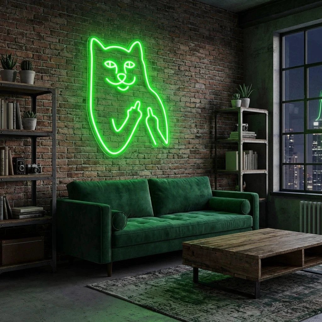 Cat Birdie Led Neon Sign Light