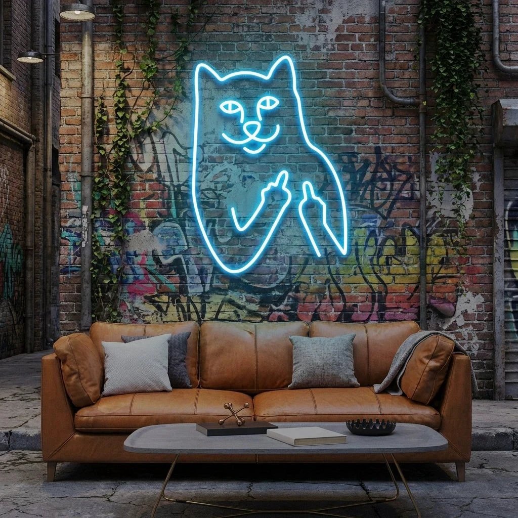 Cat Birdie Led Neon Sign Light