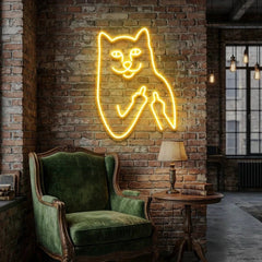 Cat Birdie Led Neon Sign Light