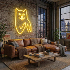 Cat Birdie Led Neon Sign Light