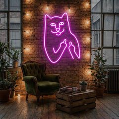 Cat Birdie Led Neon Sign Light