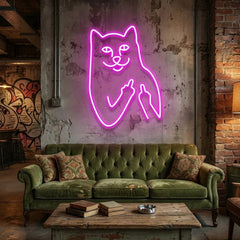 Cat Birdie Led Neon Sign Light
