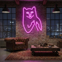 Cat Birdie Led Neon Sign Light