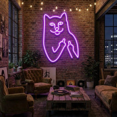 Cat Birdie Led Neon Sign Light