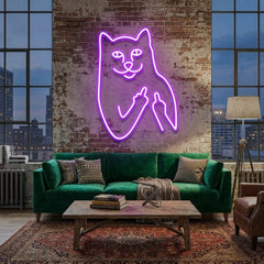 Cat Birdie Led Neon Sign Light