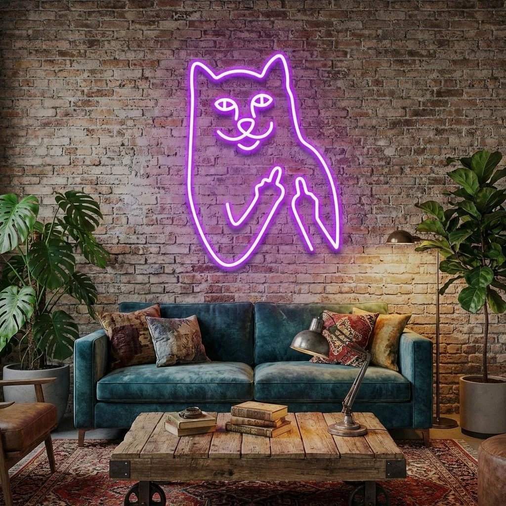Cat Birdie Led Neon Sign Light