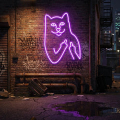 Cat Birdie Led Neon Sign Light