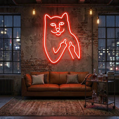 Cat Birdie Led Neon Sign Light