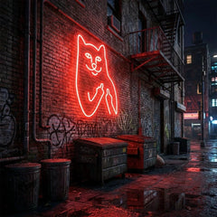 Cat Birdie Led Neon Sign Light