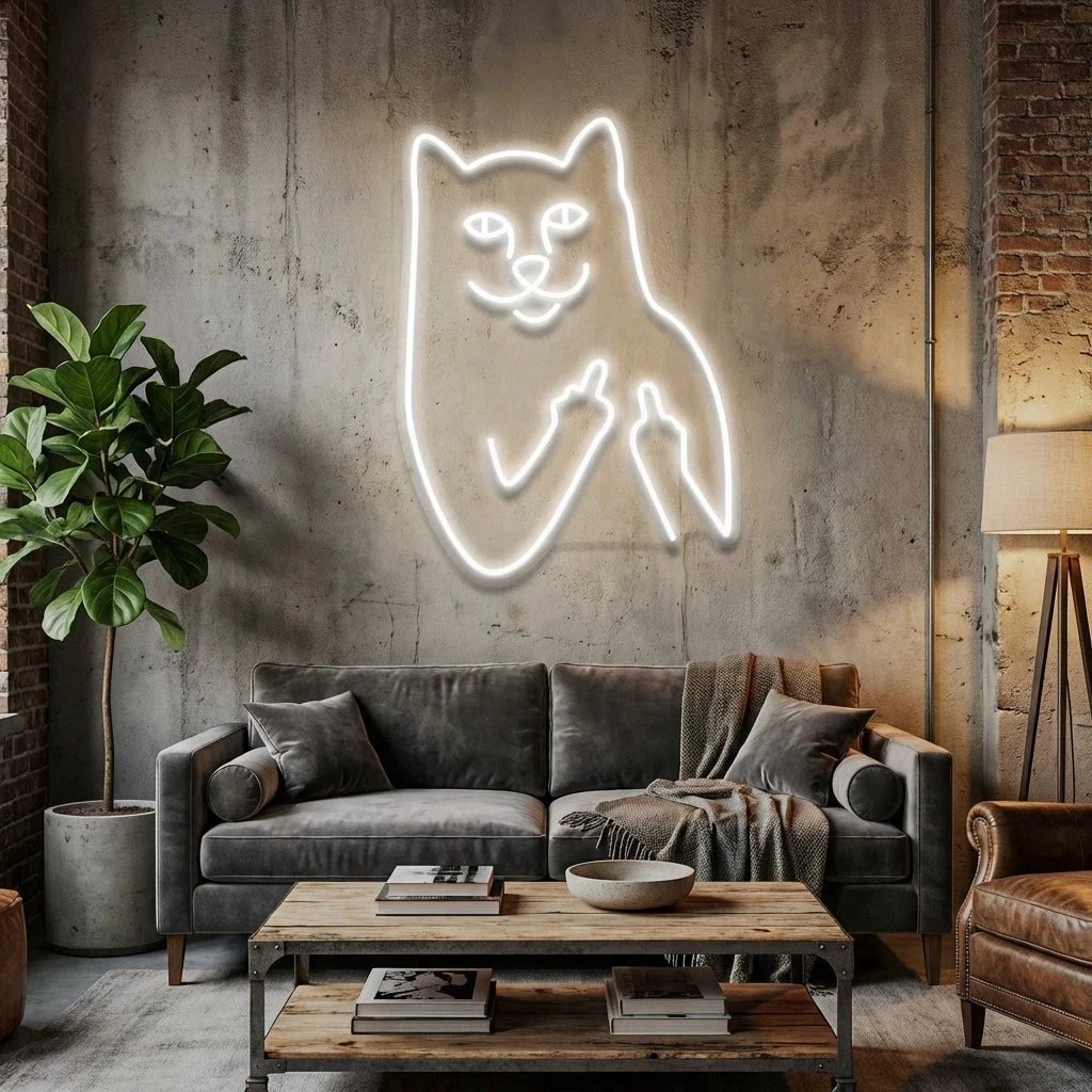 Cat Birdie Led Neon Sign Light
