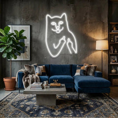 Cat Birdie Led Neon Sign Light