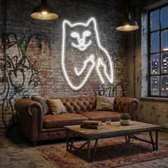 Cat Birdie Led Neon Sign Light
