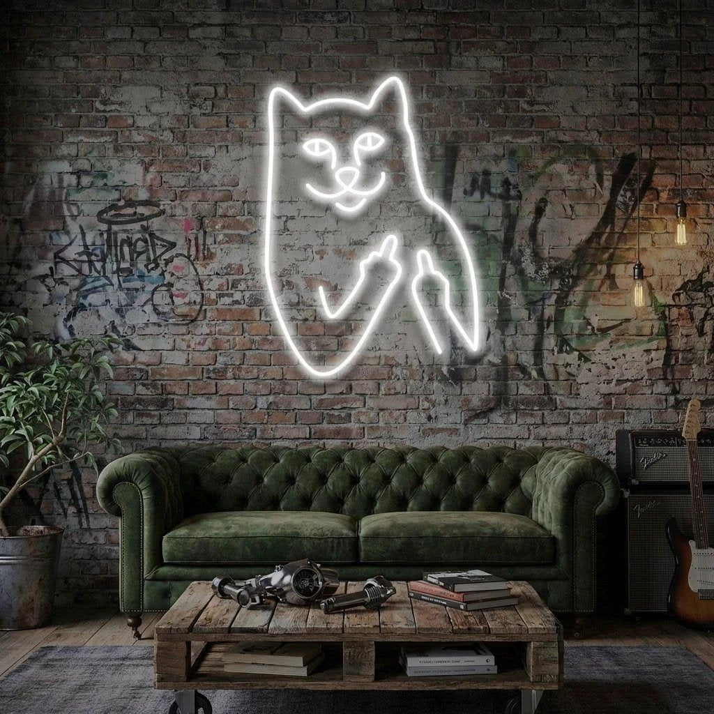 Cat Birdie Led Neon Sign Light