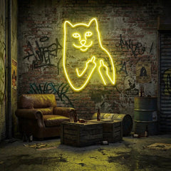 Cat Birdie Led Neon Sign Light