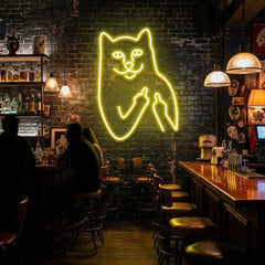 Cat Birdie Led Neon Sign Light