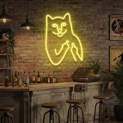 Cat Birdie Led Neon Sign Light