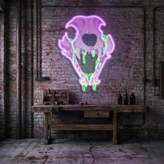 Cat skull Art Work Led Neon Sign Light
