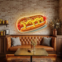 Chili Cheese Dog LED Neon Sign Light Pop Art