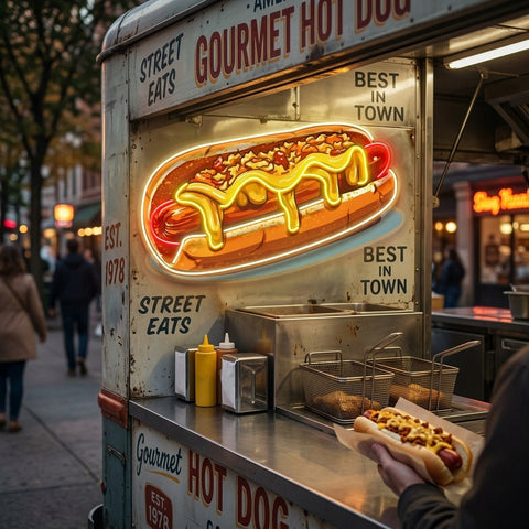 Chili Cheese Dog LED Neon Sign Light Pop Art