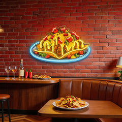 Chili Cheese Nachos LED Neon Sign Light Pop Art