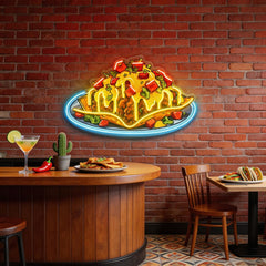 Chili Cheese Nachos LED Neon Sign Light Pop Art