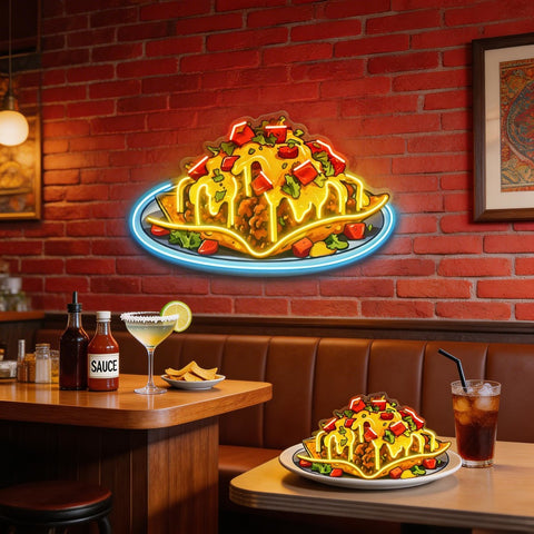 Chili Cheese Nachos LED Neon Sign Light Pop Art