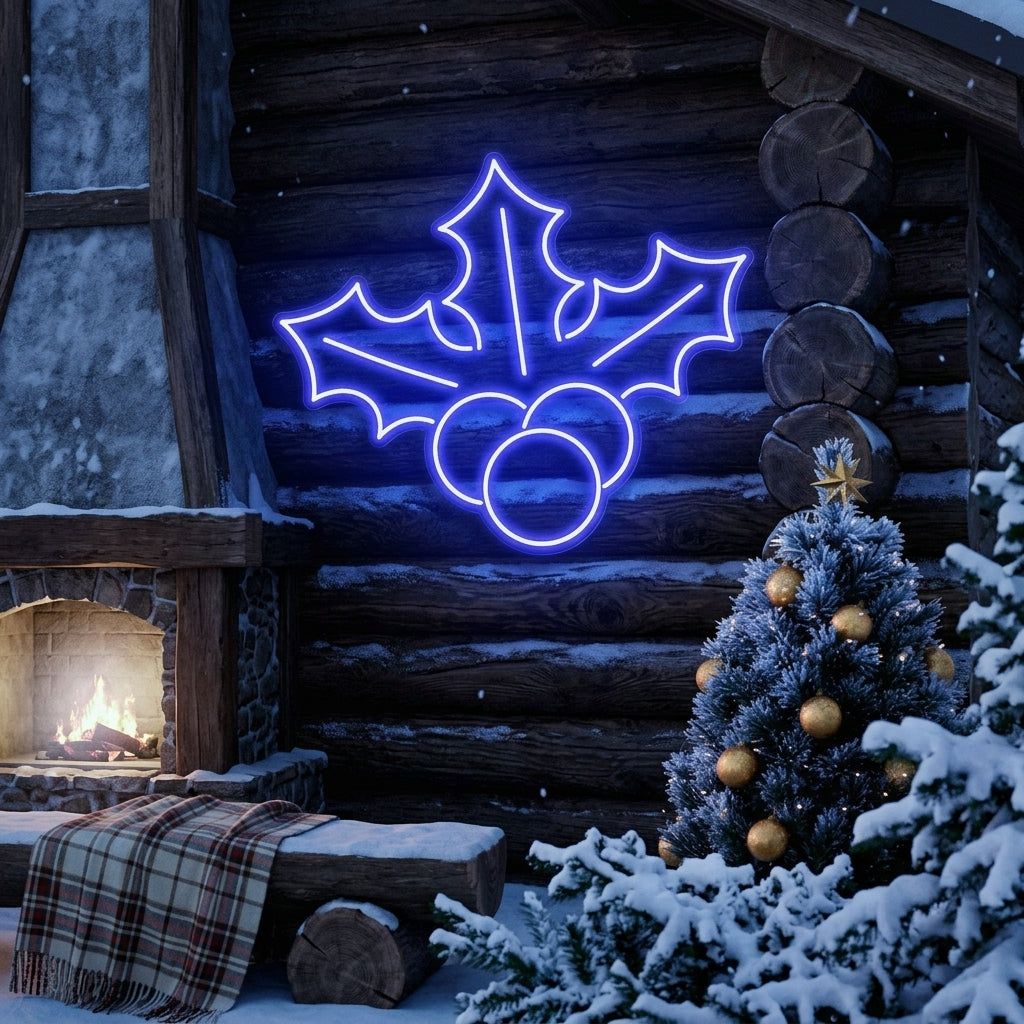 Christmas Holly Flex Neon Sign